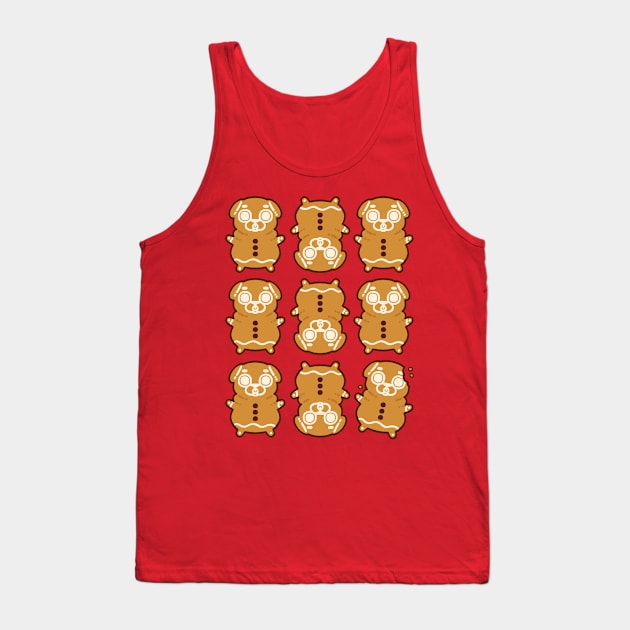 Gingerbread Puglie Tank Top by Puglie Pug 